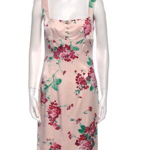 DOLCE & GABBANA Silk Sheath Midi Length Dress  IT44 US 8